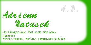 adrienn matusek business card